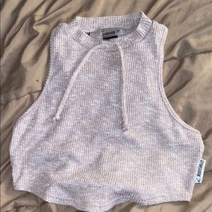 gymshark slounge cropped hoodie tank